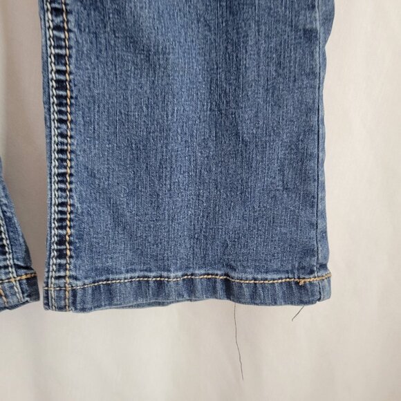 Wallflower Jeans Embellished Denim Junior 5 rhinestone embroidered distressed - Picture 3 of 9